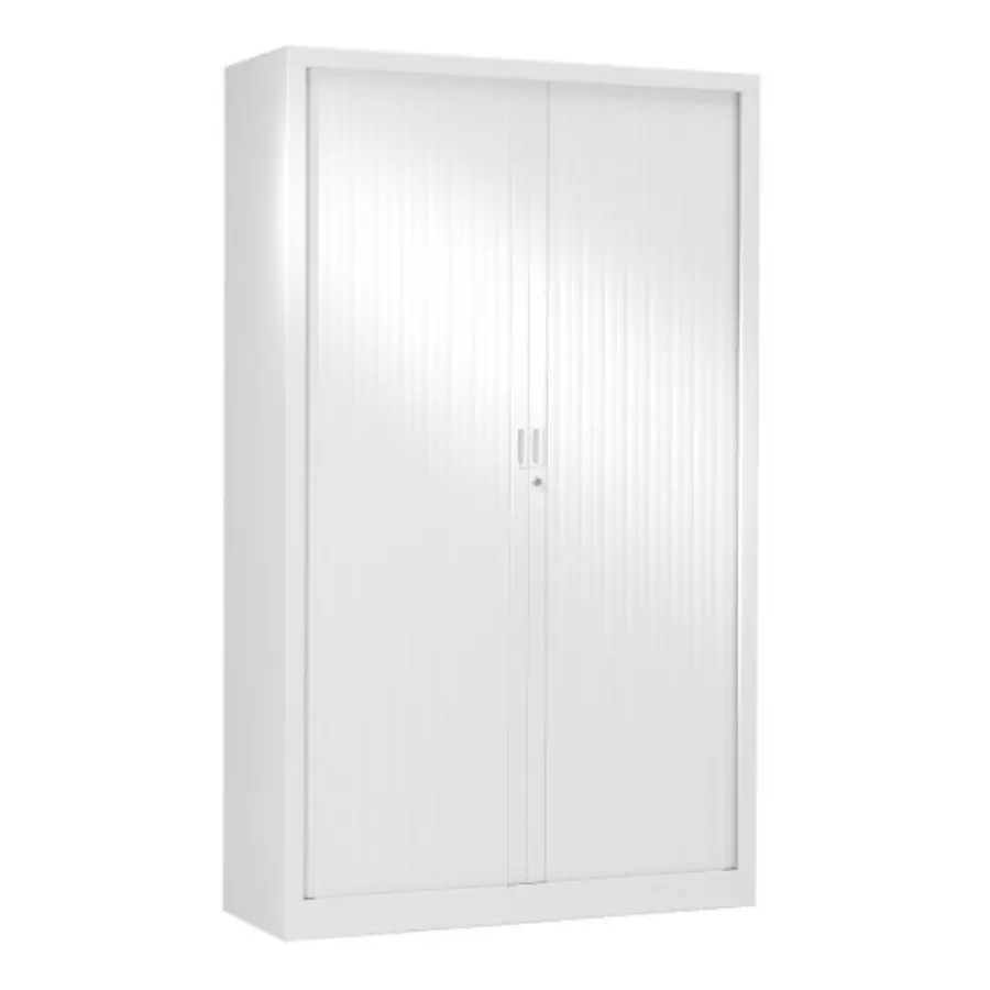 Armoire haute - SCOP3 - H198xL100cm - Gris - Sans clé