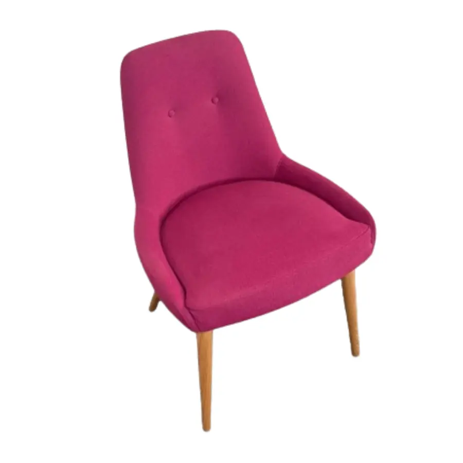 Fauteuil - SCOP3 - Tissu - Fuchsia