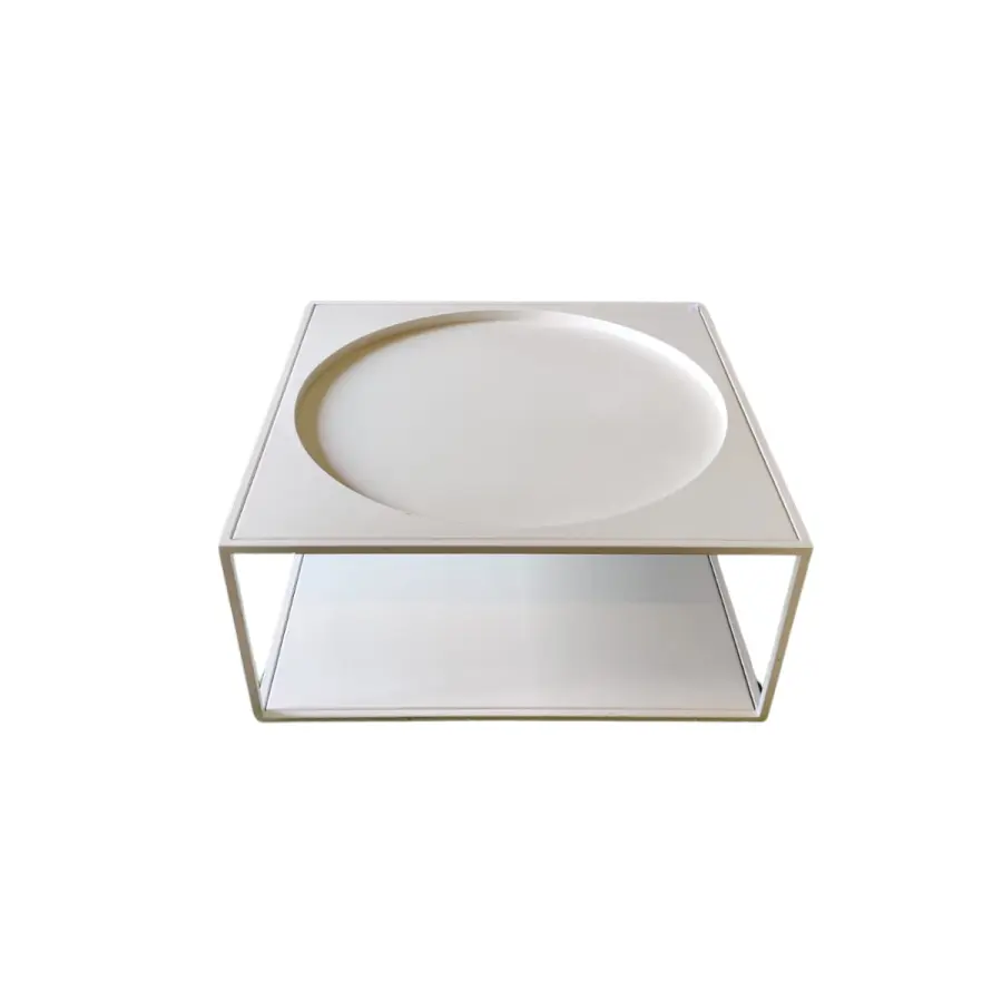 Table basse - SCOP3 - 69x69cm - Blanc